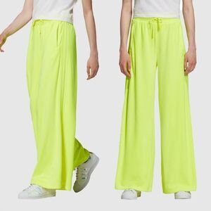 🆕️ Adidas Originals x Jeremy Scott Velvet Wide Leg Track Pants in Solar Yellow